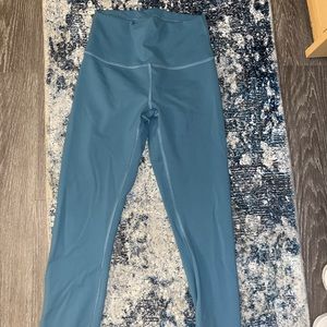 Lululemon Wunder Train Leggings Utility Blue
